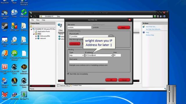 Install and setup IIS7 make a webserver (Part1) смотреть онлайн