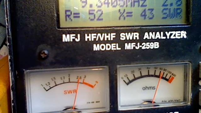 Показания MFJ-259B №3 смотреть онлайн
