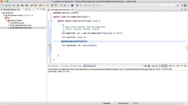 00035 StringBuilder Method: Learn How to Code The Complete Core Java Programming Course смотреть онлайн
