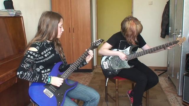 Ф.Карулли "Пьеса для двух гитар" - Даша Ковалёва и Варя Якутова смотреть онлайн