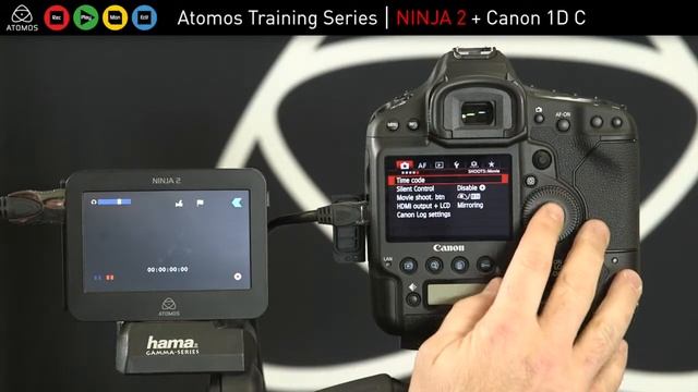 Atomos Ninja 2 + Canon EOS-1D C Setup Guide смотреть онлайн