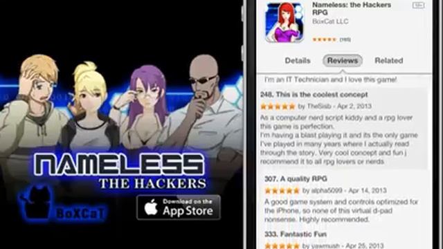 Nameless the Hackers RPG for iOS - Cyberpunk Story Mobile Game смотреть онлайн