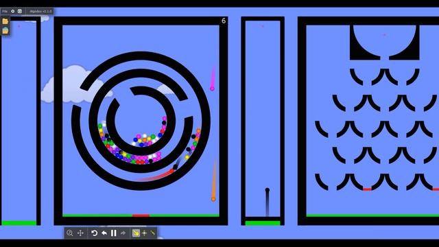 One chance to live - Survival marble race in Algodoo смотреть онлайн