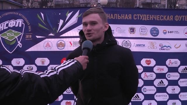 Руководитель футбольного клуба БФУ Дмитрий Жданович после матча КБГУ - БФУ (1:1) смотреть онлайн