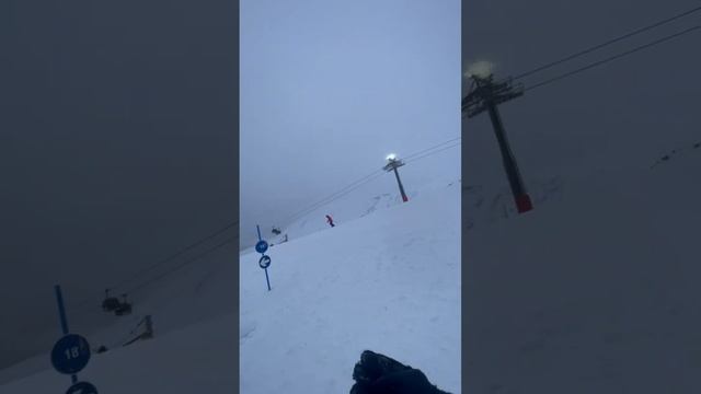 Открытие горнолыжного сезона 23/24 Хибины,5 ноября. Полный спуск двух трасс и салют в честь открыти смотреть онлайн