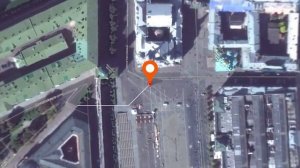 Зум \ приближение  на карту из космоса