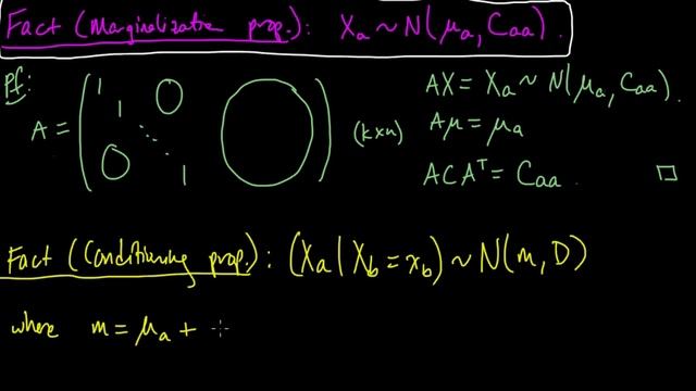 (PP 6.9) Conditional distributions of a Gaussian смотреть онлайн