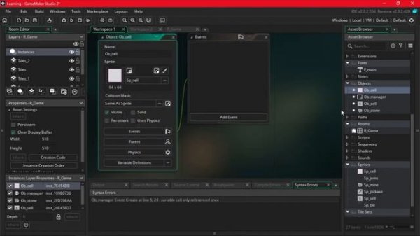 Кликер за ЧАС в Game Maker Studio 2!
