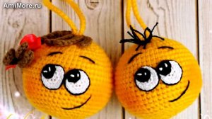 Амигуруми: схема Влюбленные смайлики. Игрушки вязаные крючком - Free crochet patterns.