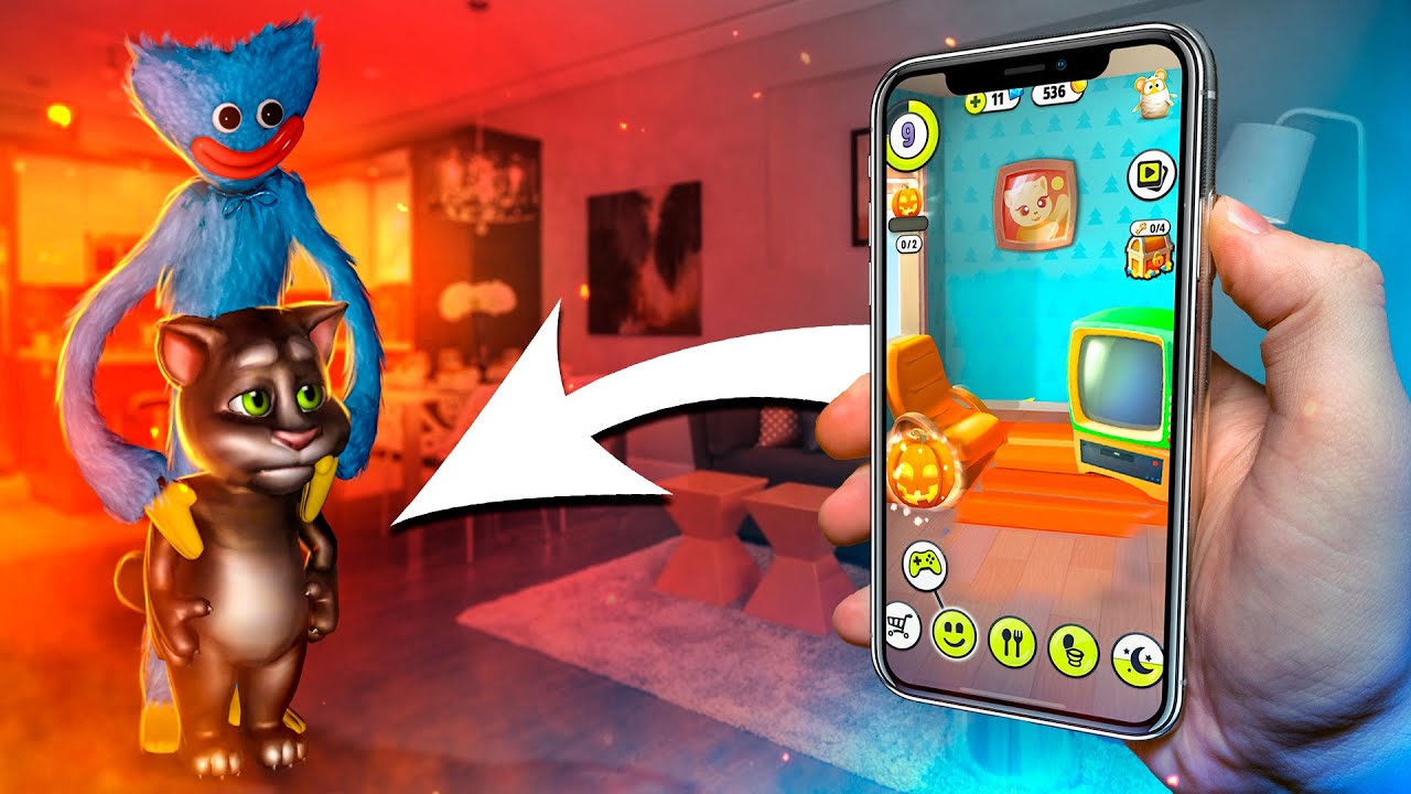 ХАГИ ВАГИ напал на ГОВОРЯЩЕГО ТОМА! *ОНИ ДРАЛИСЬ* смотреть онлайн