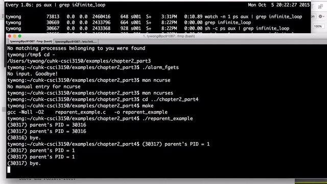 CSCI 3150: 2015-10-05 - Process Organization and Scheduler's basics смотреть онлайн