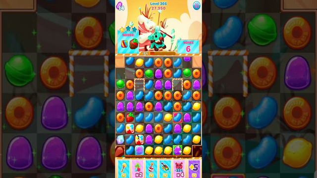 Candy Blast Mania level 366 смотреть онлайн