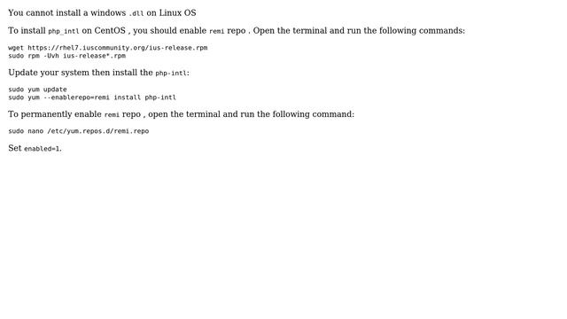 Unix & Linux: How to install extenion php_intl in centos7? (2 Solutions!!) смотреть онлайн