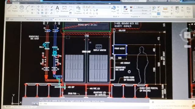 AutoCad Detailing CRAC Unit c/w Pipe Accessories смотреть онлайн