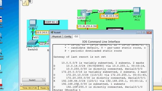 Configuring RIP OSPF and EIGRP Redistribution in Cisco Packet Tracer смотреть онлайн