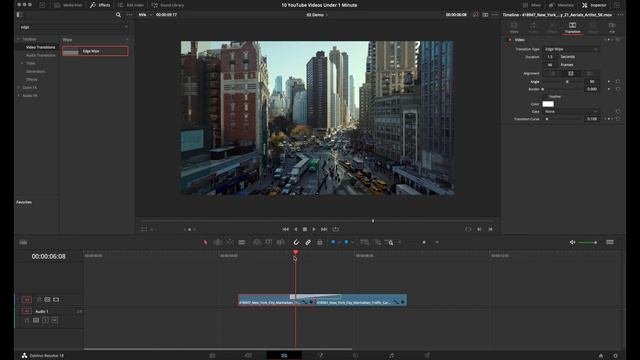 Before & After Wipe Transition In DaVinci Resolve | Fast Tutorial смотреть онлайн