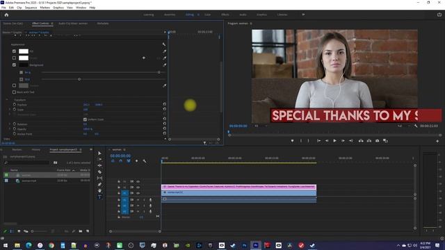 How to Create Horizontal Scrolling Text | Adobe Premiere Pro смотреть онлайн
