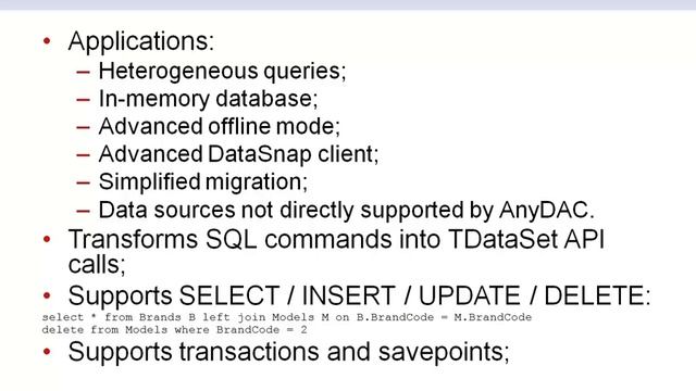 CodeRage 7 - Dmitry Arefiev, DA-SOFT Technologies - AnyDAC SQLite Driver Review смотреть онлайн