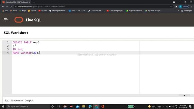 How we Create Table in Oracle DBMS смотреть онлайн