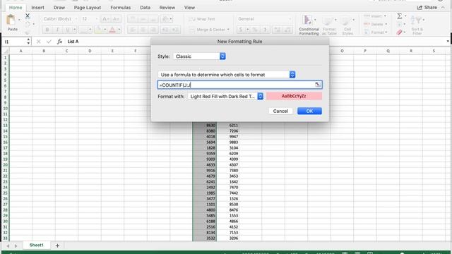 Use a COUNTIF Formula and Conditional Formatting to Compare Two Lists in Excel смотреть онлайн