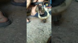 Снятие шкива с двигателя газонокосилки Bosch