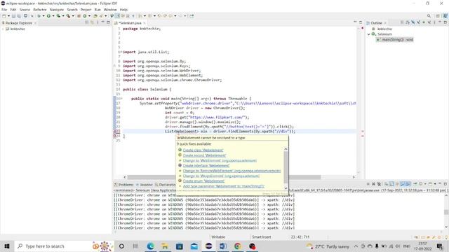 FindElements() Command - Selenium WebDriver || KNK TECHIE смотреть онлайн