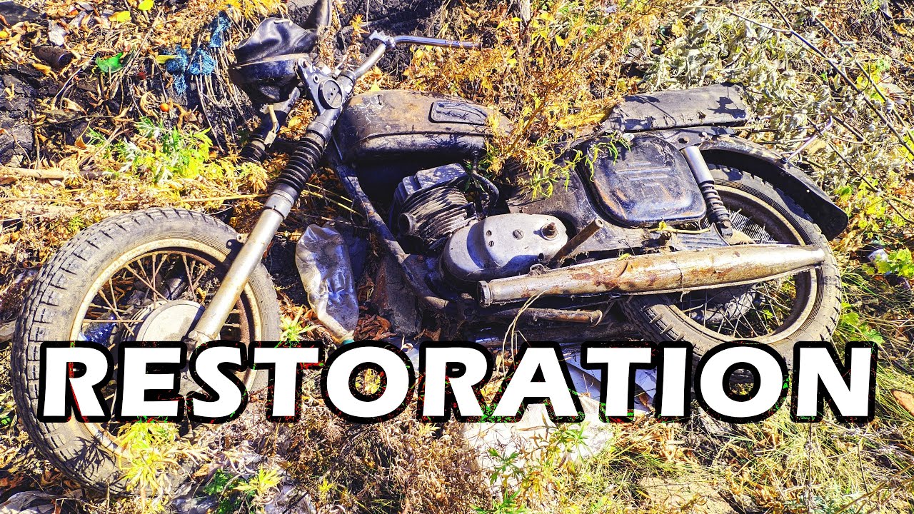 Полное ВОССТАНОВЛЕНИЕ "Rusty Jawa" найденного на свалке в Hot Bike. смотреть онлайн