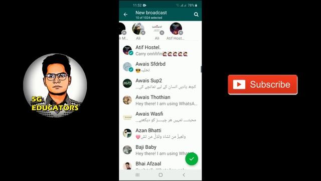 How To Send Message To All Contacts On Whatsapp [Hindi/Urdu] смотреть онлайн