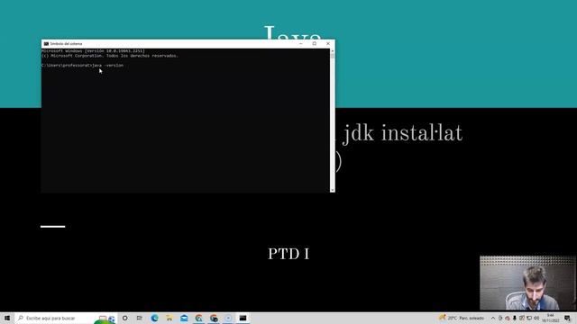 PTD1 3.1 Java (comprovació runtime i jdk instal·lats) смотреть онлайн