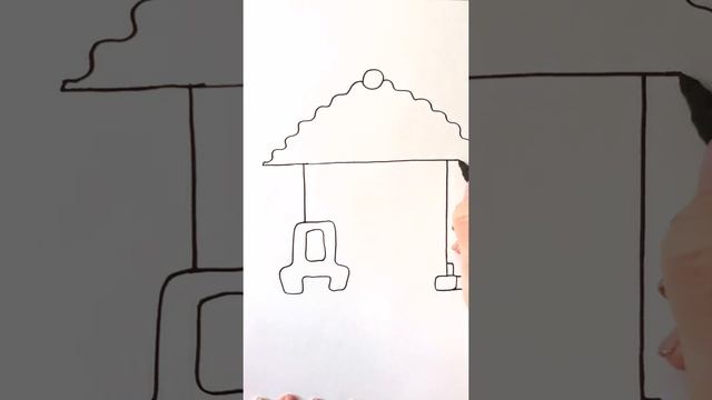 Рисуем ДОМ / АЛФАВИТ буква Д / Нарисуй Ка / Shorts смотреть онлайн