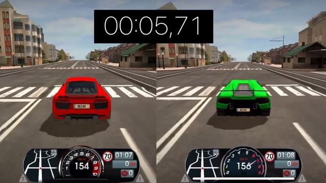 Driving School Sim l Audi R8 VS Lamborghini Huracan Performante смотреть онлайн