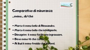 2. Più o meno? Сравнительная степень в итальянском языке.