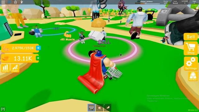 Пора кочать мускулы в ?? Lifting Simulator | ROBLOX RUSSIAN | смотреть онлайн