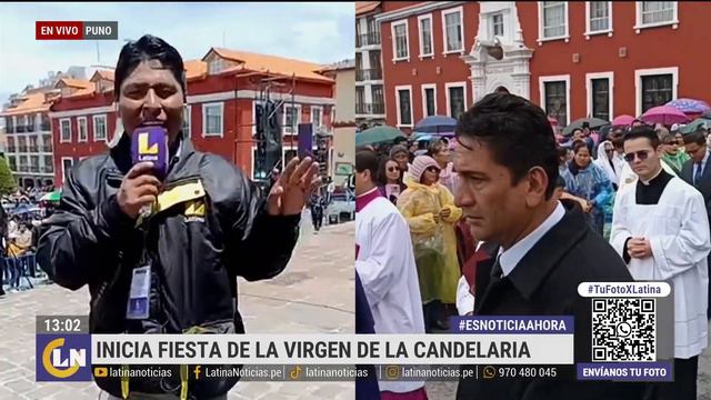 Inicia fiesta a la Virgen de la Candelaria en Puno: Una multitud hace cola para recibir su bendició смотреть онлайн