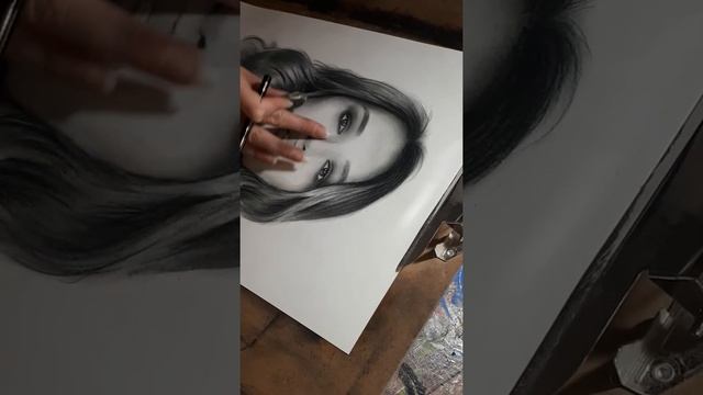 Быстрый портрет угольным карандашом. смотреть онлайн