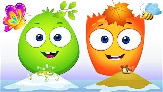 Оп и Боб — Природа и Животные Осенью и Весной — Развивающий мультфильм для детей.mp4 смотреть онлайн