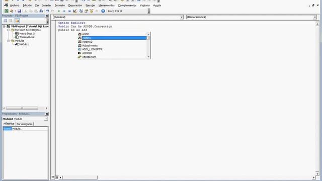 Activar Referencias y declarar variables de conecion ADO - Tutorial SQL en Excel Capitulo Nº 1 смотреть онлайн