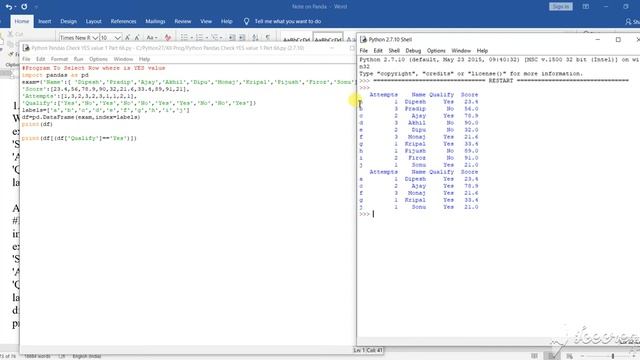 Python Pandas Value Check 1 Part 66 смотреть онлайн