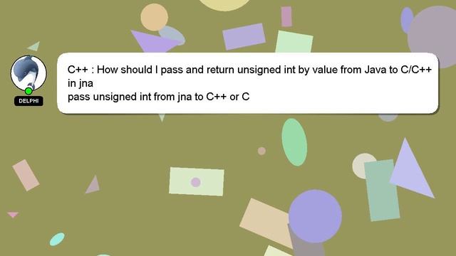 C++ : How should I pass and return unsigned int by value from Java to C/C++ in jna смотреть онлайн