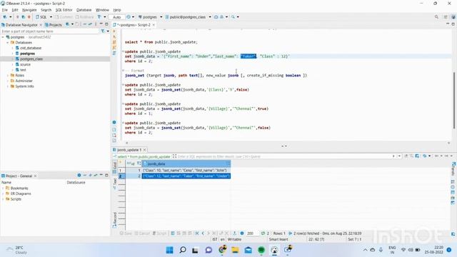 Update jsonb data in PostgreSQL | 2022 | Class - 17 смотреть онлайн
