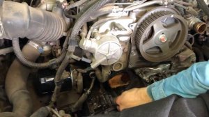 Замена помпы (водяного насоса) Mitsubishi Pajero Sport 2.5 DI-D 4d56 2010