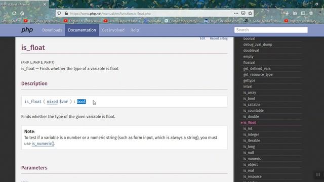 is_double is_float php programming смотреть онлайн