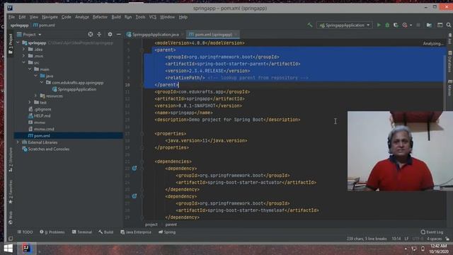 Springboot setup on IntellijIDEA and hello world application смотреть онлайн