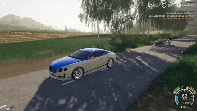Farming Simulator 2019 mods Bentley Continental GT V8S смотреть онлайн