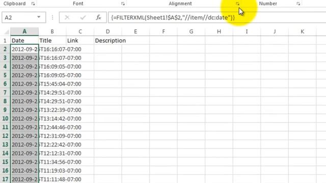 Excel 2013: WEBSERVICE, FILTERXML смотреть онлайн