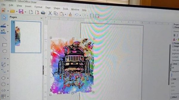remove background in LibreOffice draw