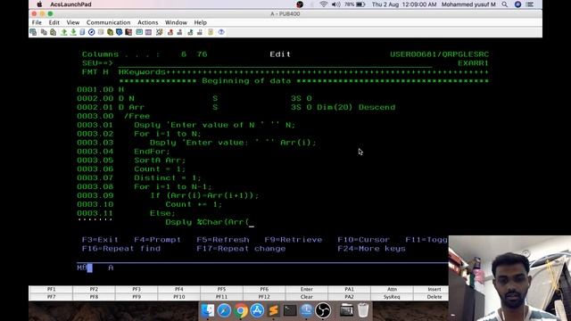 Crash Course RPGLE | Arrays Exercise Problem | IBM i (AS400) | yusy4code смотреть онлайн
