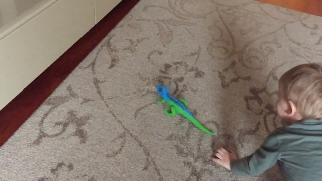 Робоящерица! Даня и кот Ларс открывают новый подарок! Zuru Robo alive смотреть онлайн