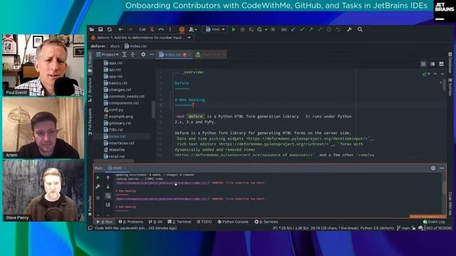 Onboarding Contributors with CodeWithMe, GitHub, and Tasks in JetBrains IDEs смотреть онлайн