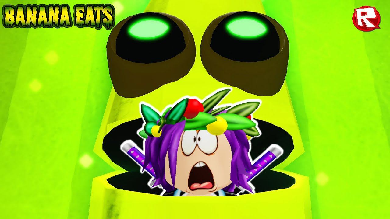 БАНАН МУТАНТ ОХОТИТСЯ на НАС в роблокс | Banana Eats roblox смотреть онлайн